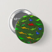 Badge Rond 5 Cm Papier peint de Dino (Devant & derrière)