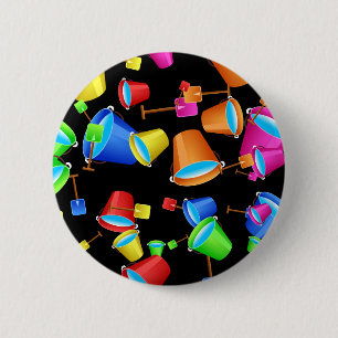 Badge Rond 5 Cm Papier peint de seau de plage