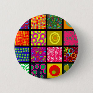 Badge Rond 5 Cm Papier peint de tuile de cercle