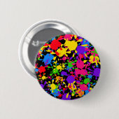 Badge Rond 5 Cm Papier peint d'éclaboussure (Devant & derrière)