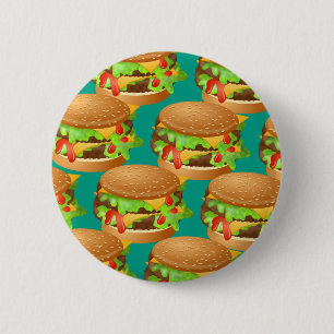Badge Rond 5 Cm Papier peint d'hamburger