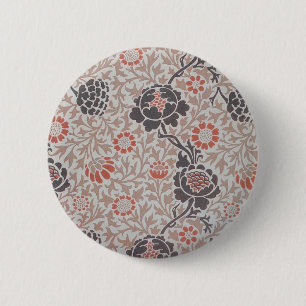 Badge Rond 5 Cm Papier peint Grafton de William Morris Flower 