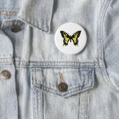 Badge Rond 5 Cm Papilio machaon (En situation)
