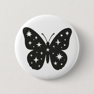 Badge Rond 5 Cm Papillon