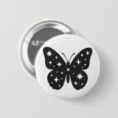 Badge Rond 5 Cm Papillon (Devant & derrière)