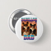 Badge Rond 5 Cm Papillon (Devant & derrière)
