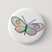 Badge Rond 5 Cm Papillon (Devant)