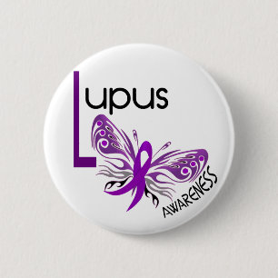 Badge Rond 5 Cm PAPILLON 3,1 de lupus