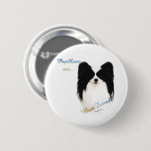 Badge Rond 5 Cm Papillon Best Friend 2 - Bouton (Devant & derrière)