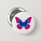 Badge Rond 5 Cm Papillon bisexuel de fierté (Devant & derrière)