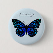 Badge Rond 5 Cm Papillon bleu Thunder_Cove (Devant)