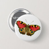 Badge Rond 5 Cm Papillon coloré (Devant & derrière)