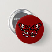 Badge Rond 5 Cm Papillon crânien (Devant & derrière)