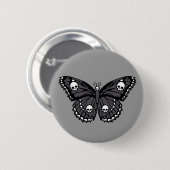 Badge Rond 5 Cm Papillon crânien (Devant & derrière)