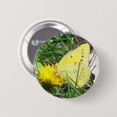 Badge Rond 5 Cm Papillon Dandelion (Devant & derrière)
