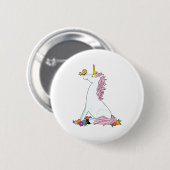 Badge Rond 5 Cm Papillon de licorne (Devant & derrière)