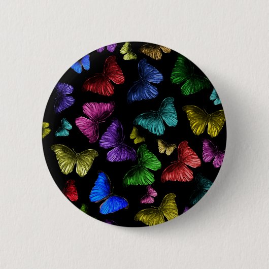 Badge Rond 5 Cm Papillon de papillon (Devant)