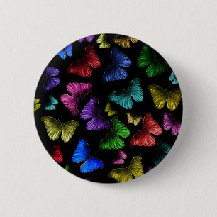 Badge Rond 5 Cm Papillon de papillon