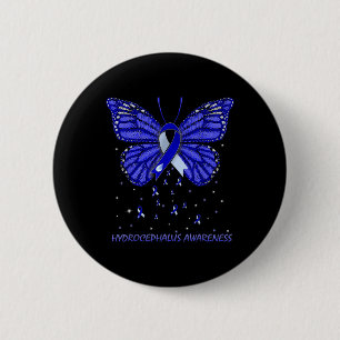 Badge Rond 5 Cm Papillon de sensibilisation