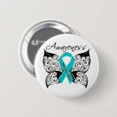 Badge Rond 5 Cm Papillon de sensibilisation Myasthenia Gravis (Devant & derrière)
