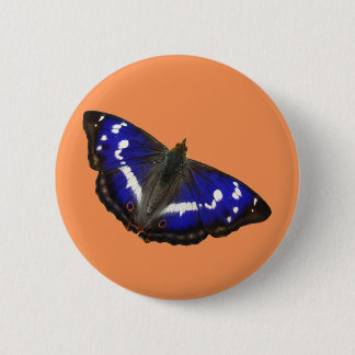 Badge Rond 5 Cm Papillon d'empereur pourpre