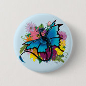 Badge Rond 5 Cm Papillon dragon (Devant)