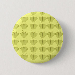 Badge Rond 5 Cm Papillon en jaune