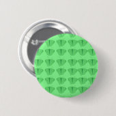 Badge Rond 5 Cm Papillon en vert (Devant & derrière)