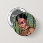 Badge Rond 5 Cm Papillon Fée (Devant & derrière)