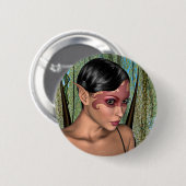 Badge Rond 5 Cm Papillon Fée (Devant & derrière)