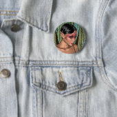 Badge Rond 5 Cm Papillon Fée (En situation)