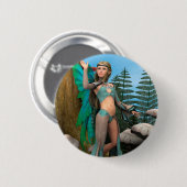 Badge Rond 5 Cm Papillon Fée (Devant & derrière)