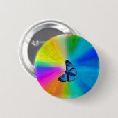 Badge Rond 5 Cm papillon impressionnant (Devant & derrière)