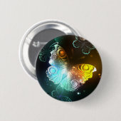 Badge Rond 5 Cm Papillon lumineux et papillons de nuit (Devant & derrière)