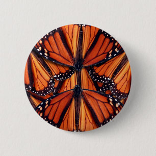 Badge Rond 5 Cm papillon monarque