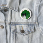 Badge Rond 5 Cm Papillon Peace (En situation)