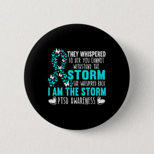 Badge Rond 5 Cm Papillon Ruban Le Guerrier de la Tempête Sensibili