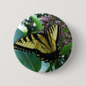 Badge Rond 5 Cm Papillon Swallowtail I sur Milkweed à Shenandoah (Devant)
