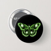 Badge Rond 5 Cm Papillon toxique (Devant & derrière)