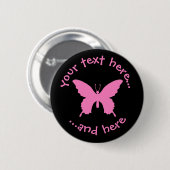 Badge Rond 5 Cm Papillon Ulysse (Devant & derrière)