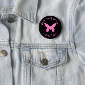 Badge Rond 5 Cm Papillon Ulysse (En situation)