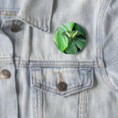 Badge Rond 5 Cm Papillon vert (En situation)