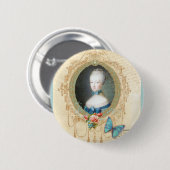 Badge Rond 5 Cm Papillon Young Marie Antoinette Art Imprimer (Devant & derrière)