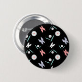 Badge Rond 5 Cm Papillons (Devant & derrière)