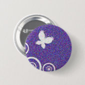 Badge Rond 5 Cm Papillons (Devant & derrière)