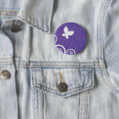 Badge Rond 5 Cm Papillons (En situation)