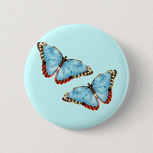 Badge Rond 5 Cm Papillons Artsy (Devant)