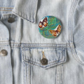 Badge Rond 5 Cm Papillons Collage multimédia mixte (En situation)