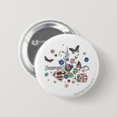 Badge Rond 5 Cm Papillons supergirl (Devant & derrière)