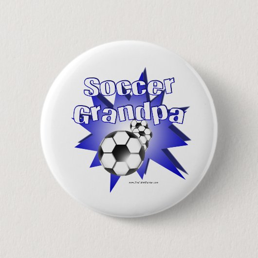 Badge Rond 5 Cm Papy de foot (Devant)